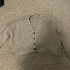 GAP Women's Tan Button-Up Cardigan